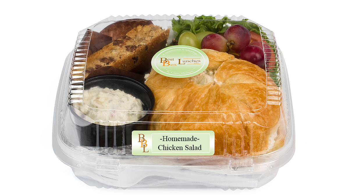 ChickenSalad Best Box Lunches sandwich Catering - Individual boxed lunch Chicken Salad