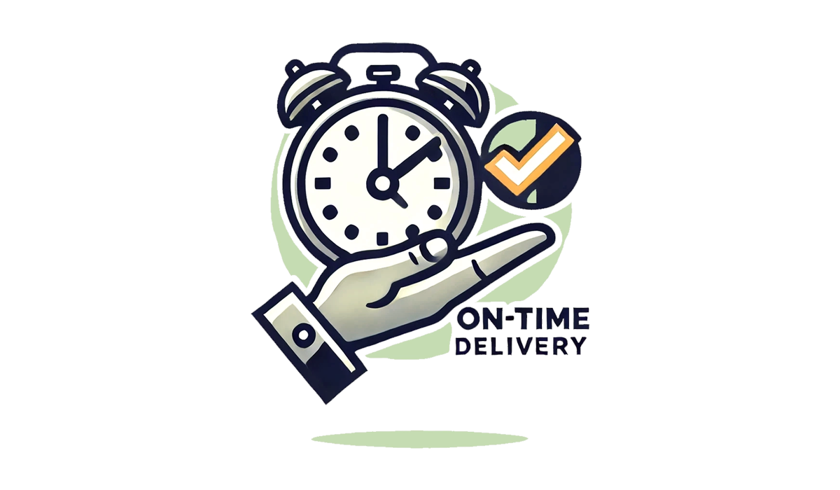 On-time catering delivery clock On-time catering delivery clock